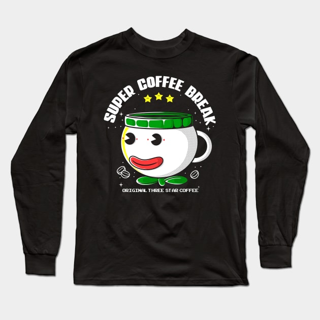 Super coffee Break Long Sleeve T-Shirt by Eoli Studio